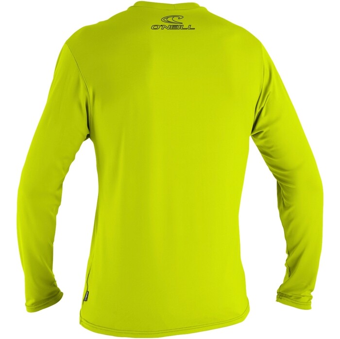 O'Neill Hombres Skins 2024 Basic Camiseta De Manga Larga 4339 - Lime